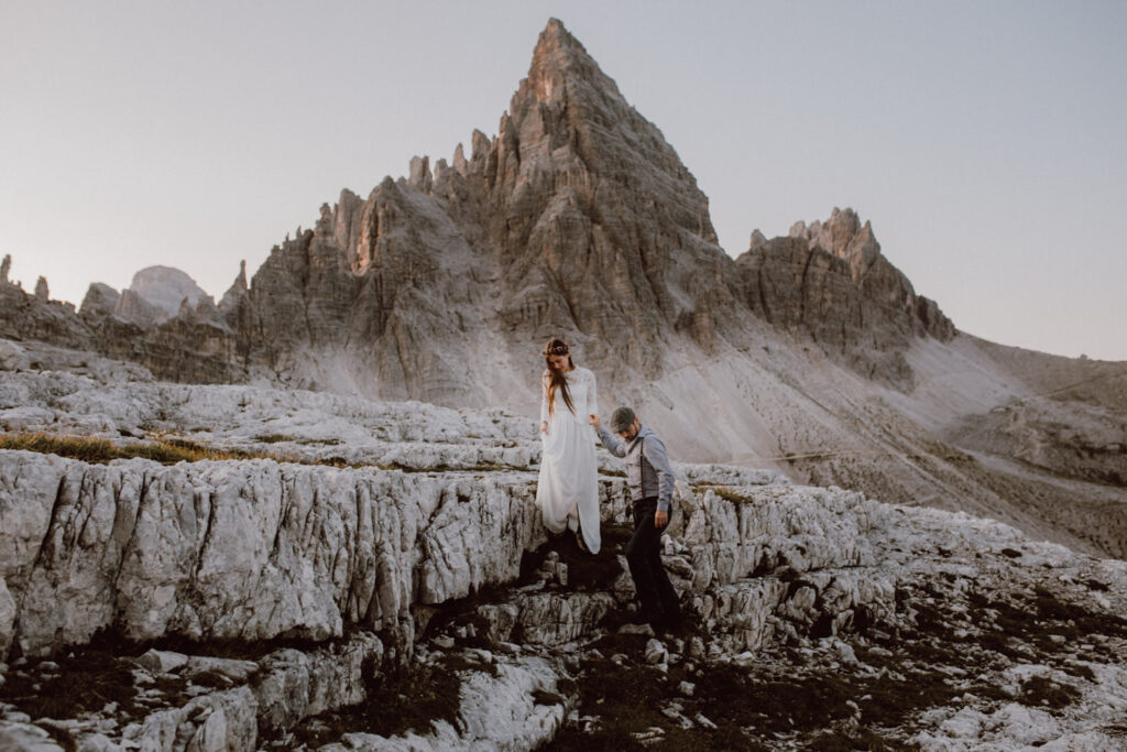 Elopement Südtirol Berge Paar